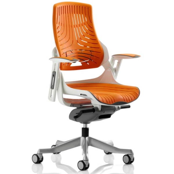 Zure Orange Elastic Ergonomic Office Chair